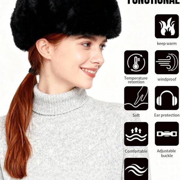 Winter Cozy Plush Fur Hat
